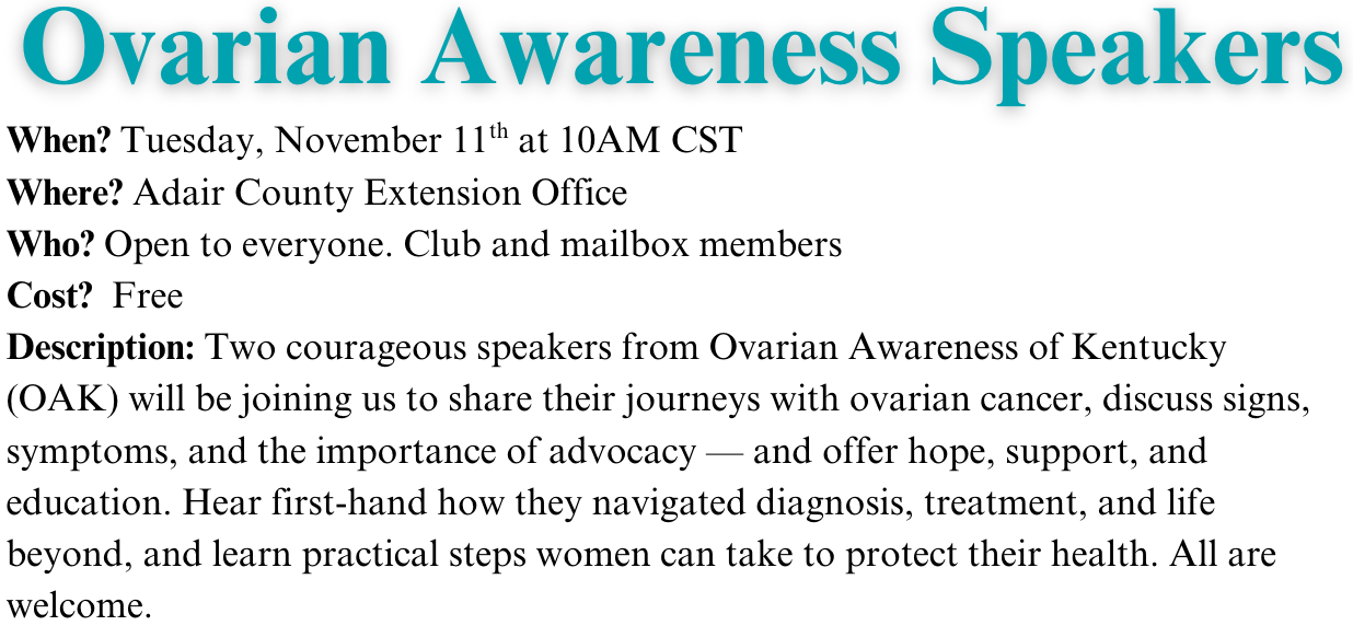 Ovarian Cancer Awareness