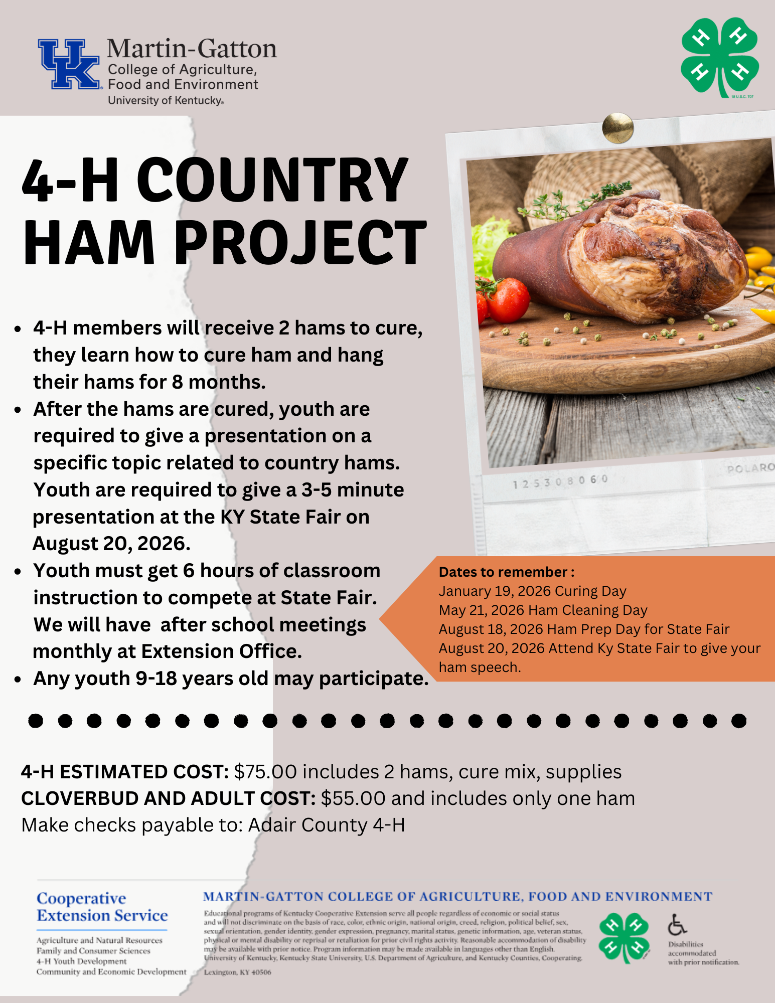 2026 Ham Project Flyer 