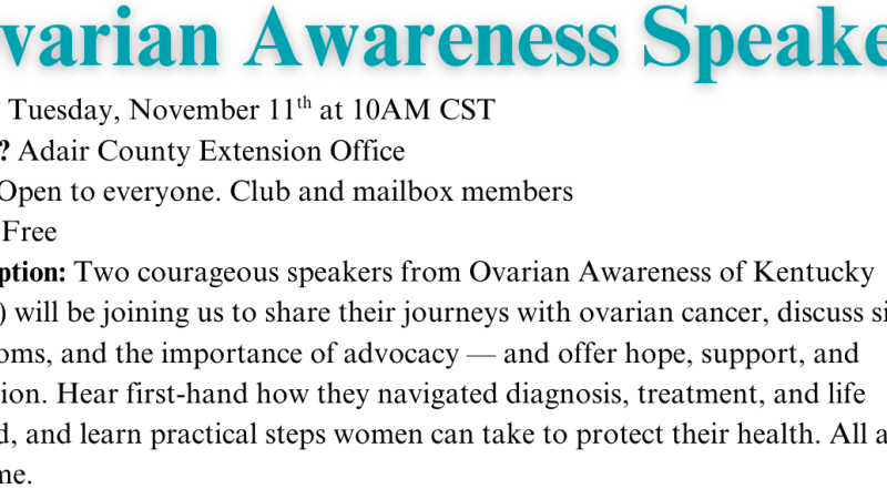 Ovarian Cancer Awareness